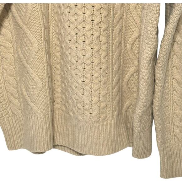 NWTs Polo Ralph Lauren Wool/Cashmere Blend Cable Knit Fisherman's Sweater (XL) - Picture 3 of 12